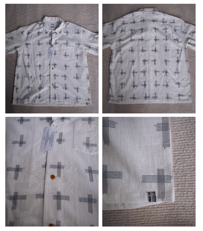 VISVIM WALLIS SHIRT KASURI 22SS cross short-sleeved shirt Japanese trend Nakamura same style